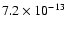 $7.2\times 10^{-13}~$