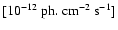 $[10^{-12}~{\rm ph.}~{\rm cm}^{-2}~{\rm s}^{-1}]$