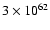 $3\times 10^{62}$