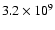 $3.2\times10^{9}$