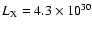 $L_{\rm X} = 4.3\times 10^{30}$