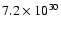 $7.2\times 10^{30}$