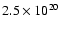 $2.5\times 10^{20}$