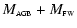 $\displaystyle M_{\scriptscriptstyle {\rm AGB}}+M_{\scriptscriptstyle {\rm FW}}$