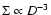 $\Sigma\propto D^{-3}$