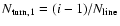 $N_{\rm turn,1}=(i-1)/N_{\rm line}$