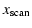 $\displaystyle x_{\rm scan}$