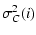 $\displaystyle \sigma_{C}^2(i)$