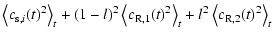 $\displaystyle \left\langle c_{{\rm s},i}(t)^2 \right\rangle_t
+ (1-l)^2 \left\l...
...m R,1}(t)^2 \right\rangle_t
+ l^2 \left\langle c_{\rm R,2}(t)^2 \right\rangle_t$