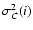 $\sigma_{C}^2(i)$