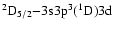 $\rm ^2D_{5/2}{-}3s3p^3(^1D)3d$