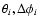$\theta_i , \Delta\phi_i$