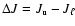 $\Delta J=J_{\rm u}-J_{\ell}$