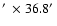 $\hbox{$^\prime$ }\times 36.8\hbox{$^\prime$ }$