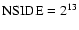 ${\rm NSIDE}=2^{13}$