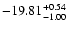 $\rm -19.81^{+0.54}_{-1.00}$