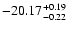 $\rm -20.17^{+0.19}_{-0.22}$