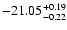 $\rm -21.05^{+0.19}_{-0.22}$