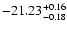 $\rm -21.23^{+0.16}_{-0.18}$