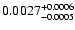 $\rm0.0027^{+0.0006}_{-0.0005}$