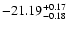 $\rm -21.19^{+0.17}_{-0.18}$