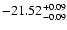 $\rm -21.52^{+0.09}_{-0.09}$
