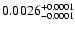 $\rm0.0026^{+0.0001}_{-0.0001}$