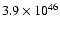 $3.9\times10^{46}$