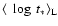 $\langle~\log~t_{\ast}\rangle_{\rm L}$