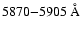 $5870{-}5905~\AA$