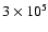$3\times10^{5}$