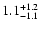 $1.1^{\rm +1.2}_{-1.1}$