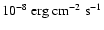 $10^{-8}~{\rm erg~cm}^{-2}~{\rm s}^{-1}$