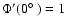 $\Phi ^{\prime }(0\hbox{$^\circ$ })=1$