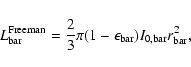 \begin{displaymath}L_{\rm bar}^{\rm Freeman} = \frac{2}{3} \pi(1-\epsilon_{\rm bar})
I_{\rm0,bar} r_{\rm bar}^{2},
\end{displaymath}