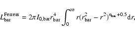 \begin{displaymath}L_{\rm bar}^{\rm Ferrers} = 2 \pi I_{\rm0, bar} r_{\rm bar}^{...
...^{\infty}r (r_{\rm bar}^{2}-r^{2})^{n_{\rm bar}+0.5} {\rm d}r,
\end{displaymath}