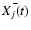 $\bar{X_j(t)}$