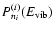 $P_{n_i}^{(i)} (E_{\rm vib})$