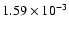 $1.59 \times
10^{-3}$