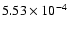 $5.53\times 10^{-4}$