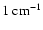 $1~{\rm cm}^{-1}$