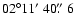 $02\degr11\hbox{$^\prime$ }40\hbox{$.\!\!^{\prime\prime}$ }6$
