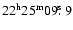$22^{\rm h}25^{\rm m}09\hbox{$.\!\!^{\rm s}$ }9$