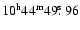 $10^{\rm h}44^{\rm m}49\hbox{$.\!\!^{\rm s}$ }96$