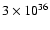 $3\times 10^{36}$