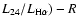 $L_{24}/L_{\rm H\alpha})-R$