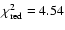 $\chi^2_{\rm red}=4.54$