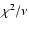 $\chi^{2}/\nu$