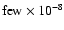 ${\rm few} \times 10^{-8}$