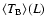 $\langle T_{\rm B}\rangle (L)$